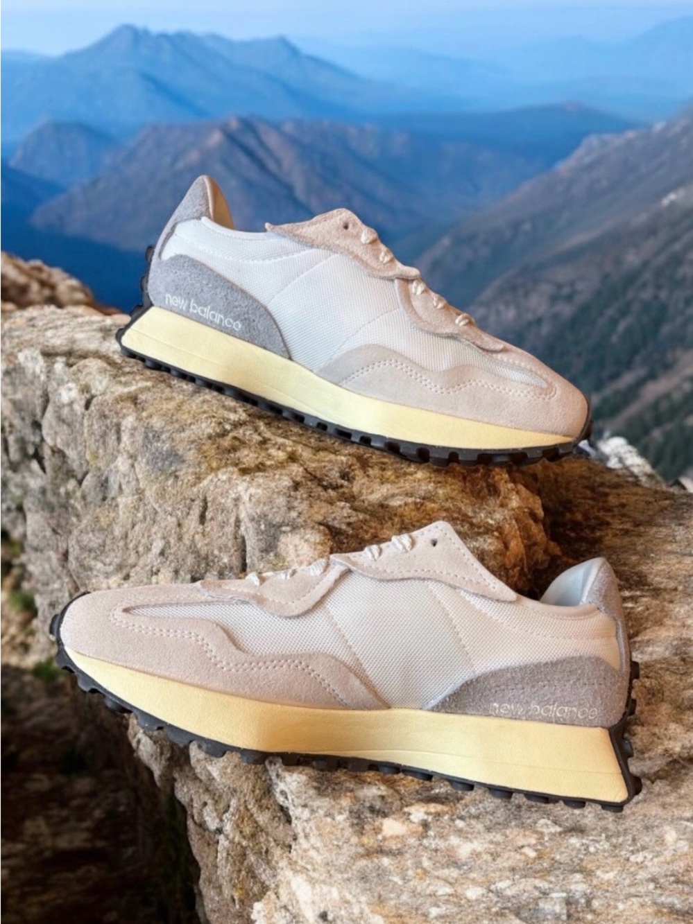 New Balance 327 Grey Sea Salt Raincloud Sneakers - Picture 9 of 16